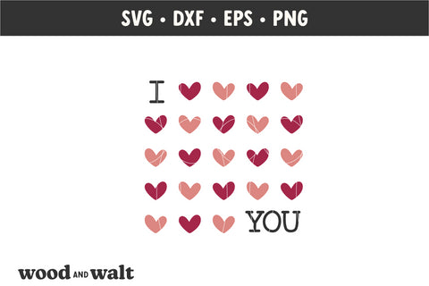 I Heart You SVG | Boho Valentines SVG SVG Wood And Walt 