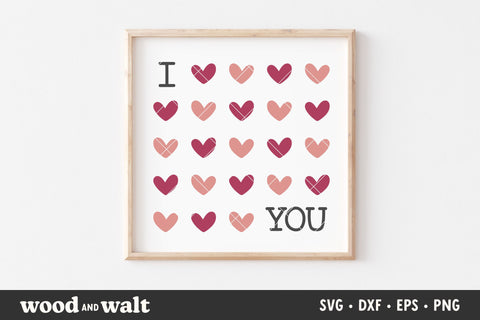 I Heart You SVG | Boho Valentines SVG SVG Wood And Walt 