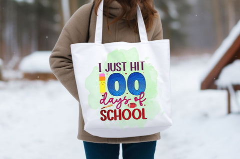 I just hit 100 days of school PNG Design Sublimation Designangry 