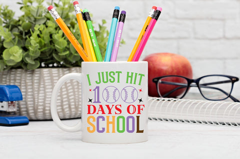 I just hit 100 days of school Svg Design SVG Regulrcrative 