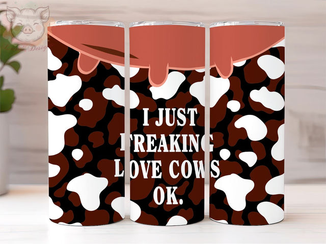 I Just Love Cows Cow Tumbler, Coordinator collectibles, Funny accessories, Funny appreciation PNG Downloads, Sublimation Design, Digital, Digital Download PNG Sublimation Lara' s Designs 