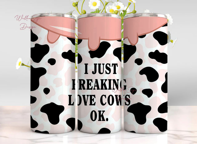 I Just Love Cows Cow Tumbler,Coordinator collectibles, Funny accessories, Funny appreciation, Digital Download For Tumbler Sublimation WillowSageDesign 