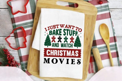 I just want to bake stuff and watch christmas movies SVG Angelina750 