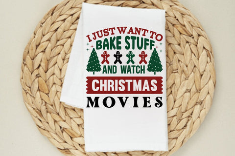 I just want to bake stuff and watch christmas movies SVG Angelina750 