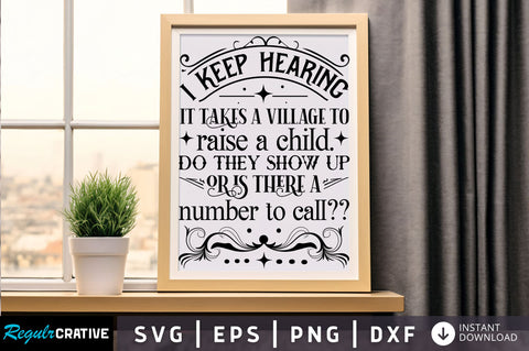 I keep hearing it takes a Svg Design SVG Regulrcrative 