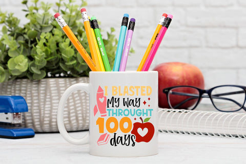 I kicked 100 days of school SVG Design SVG Regulrcrative 