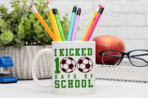 I Kicked 100 Days of School svg Design SVG Regulrcrative 