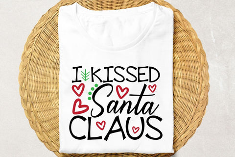 I Kissed Santa Claus| Funny Christmas SVG Cutting Files. SVG CosmosFineArt 