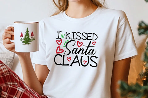 I Kissed Santa Claus| Funny Christmas SVG Cutting Files. SVG CosmosFineArt 