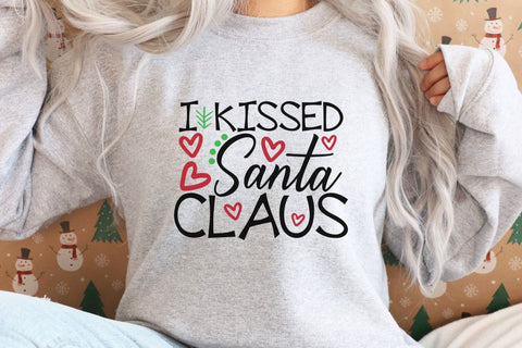 I Kissed Santa Claus| Funny Christmas SVG Cutting Files. SVG CosmosFineArt 