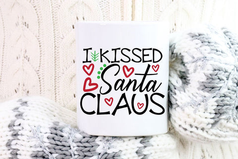 I Kissed Santa Claus| Funny Christmas SVG Cutting Files. SVG CosmosFineArt 