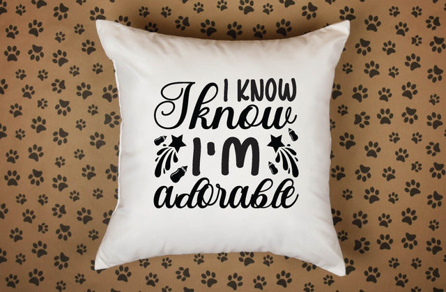 I know I know I'm adorable svg,Funny Shirt Svg,Cute Sayings Svg,Baby Quotes Svg,Baby Girl Svg,Baby Boy Svg,Too Cute Svg,Newborn Svg,New Baby Svg,Baby Shower Svg SVG BB Type Studios 
