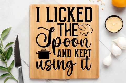 I licked the spoon and Svg Design SVG Regulrcrative 