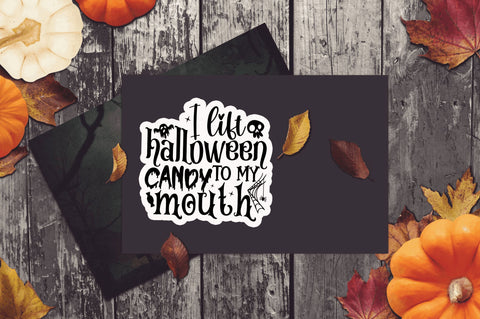 I lift halloween candy Stickers Design Sublimation Regulrcrative 