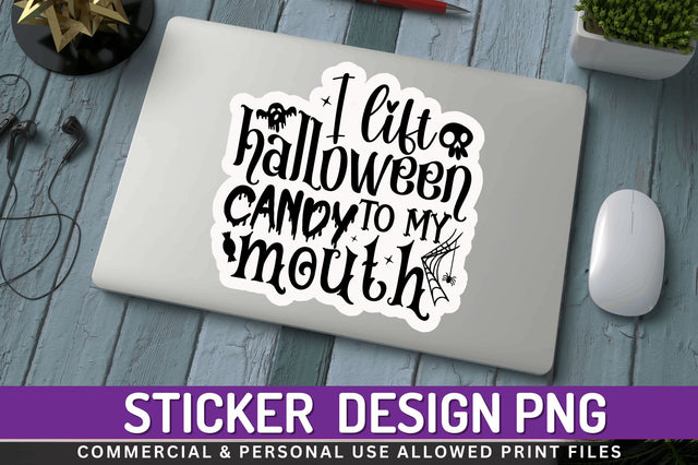 I lift halloween candy Stickers Design Sublimation Regulrcrative 