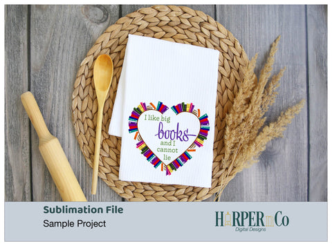 I like Big Books SVG PNG Cut EPS File SVG HarperNCo 