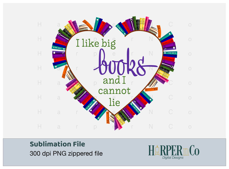 I like Big Books SVG PNG Cut EPS File SVG HarperNCo 
