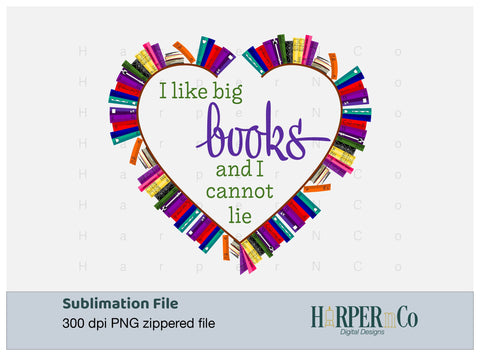I like Big Books SVG PNG Cut EPS File SVG HarperNCo 