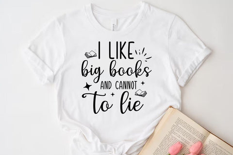 I like big booksand cannot to lie, Reading SVG SVG FiveStarCrafting 
