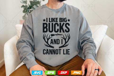 I Like Big Bucks and I Cannot Lie Svg Png, Fathers Day svg, Deer Hunting Svg, Hunting Gifts, Deer Head Svg, Svg Files For Cricut SVG DesignDestine 