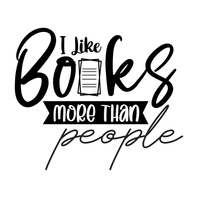 I Like Books More Than People SVG orpitasn 