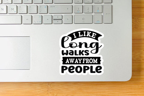 I like long walks away from people SVG Angelina750 