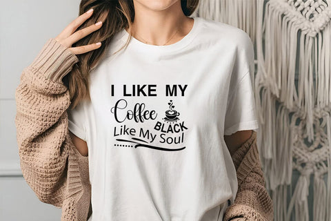 I Like My Coffee Black Like My Soul SVG Angelina750 