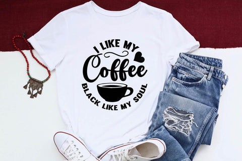 I Like My Coffee Black Like My Soul SVG Angelina750 