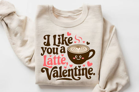 I like you a latte, Valentine Sublimation Sublimation Regulrcrative 