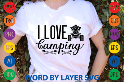I Love Camping SVG DESIGN SVG Rafiqul20606 