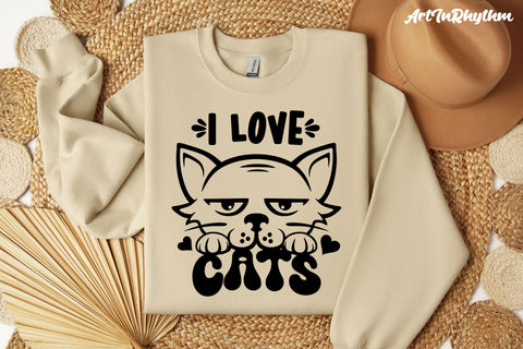 I love cats, Cat lover SVG SVG Artinrhythm shop 