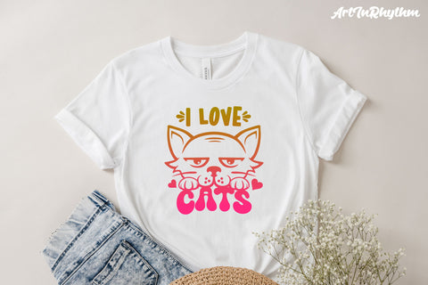 I love cats, Cat lover SVG SVG Artinrhythm shop 