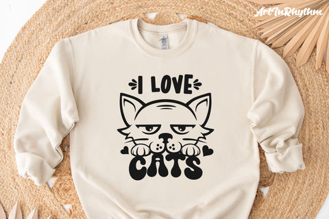 I love cats, Cat lover SVG SVG Artinrhythm shop 