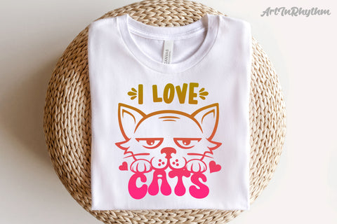 I love cats, Cat lover SVG SVG Artinrhythm shop 