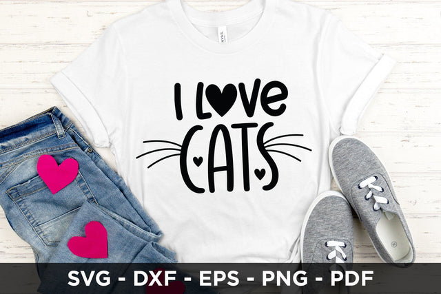 I Love Cats SVG Cut File SVG CraftLabSVG 