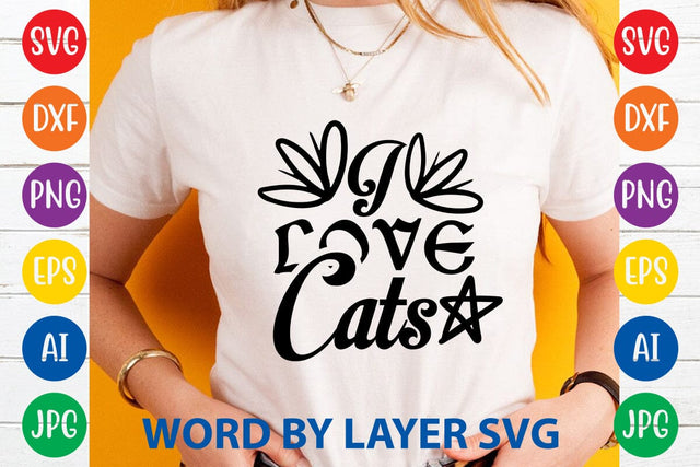 I Love Cats SVG DESIGN SVG Rafiqul20606 