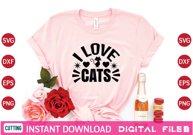 i love cats svg SVG designer krishna 