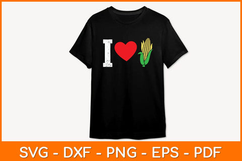 I Love Corn Svg Design SVG artprintfile 