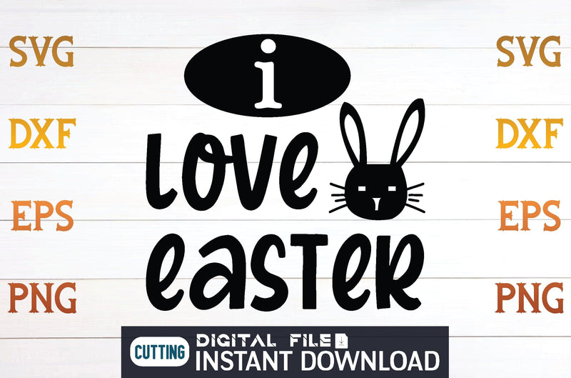 i love easter SVG SVG designer krishna 