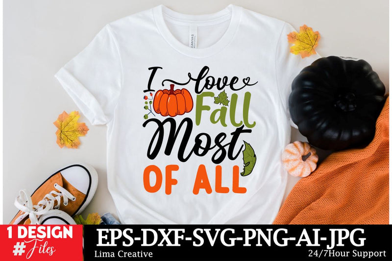 I Love Fall Most Of All SVG CUt File SVG Insomnia Std 