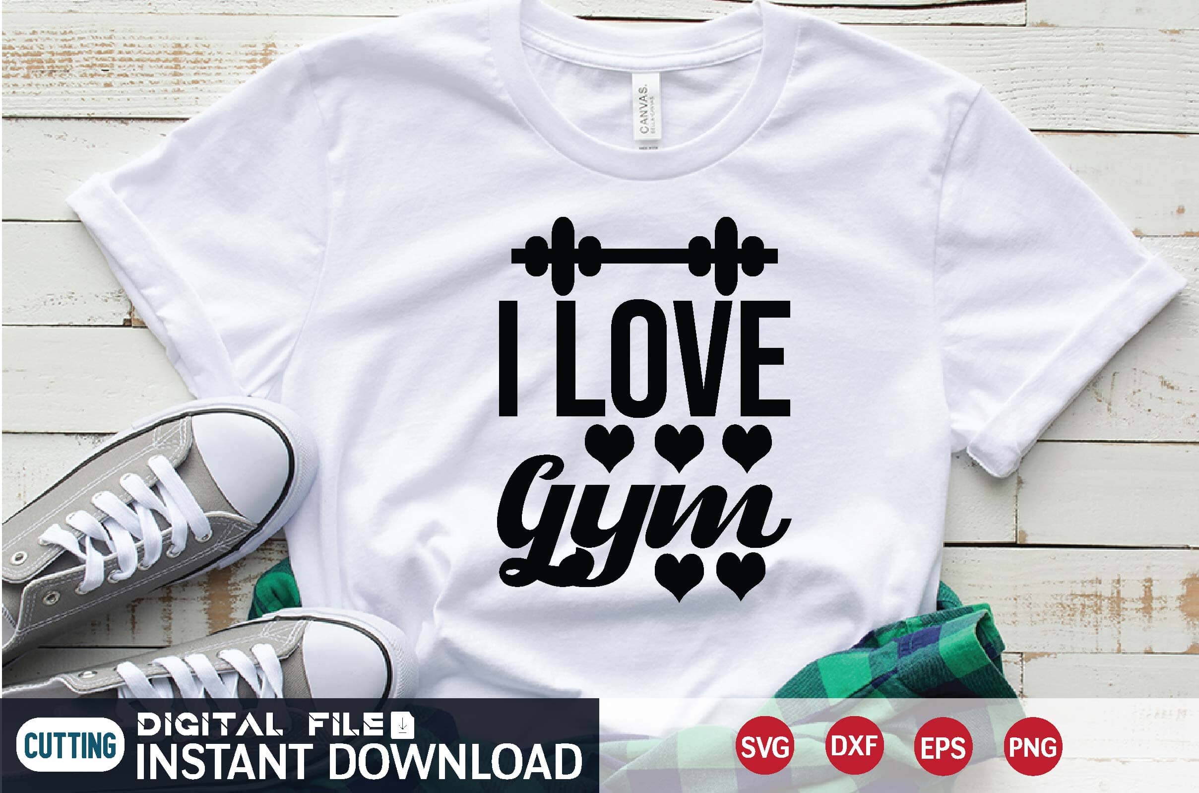 I Love Gym svg - So Fontsy