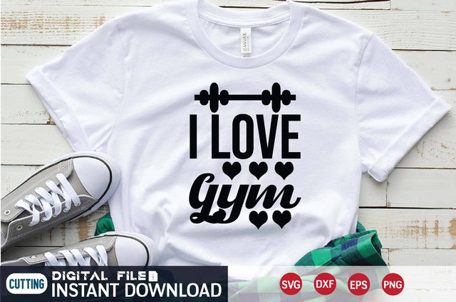 I Love Gym svg SVG designer krishna 