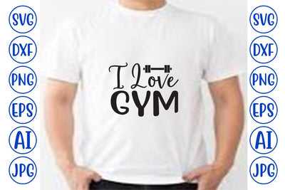 I Love Gym SVG SVG Syaman 