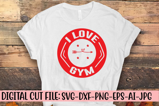 I Love Gym SVG Syaman 