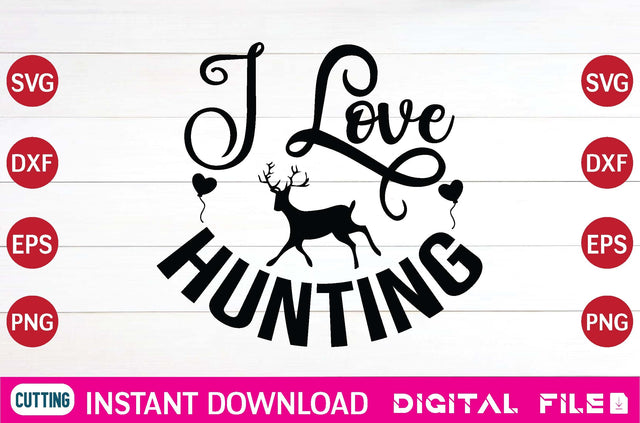 I Love Hunting svg SVG designer krishna 