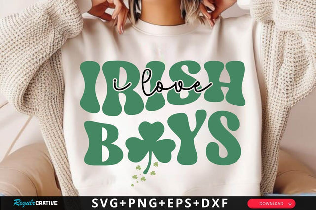 I Love Irish Boys SVG Design SVG Regulrcrative 