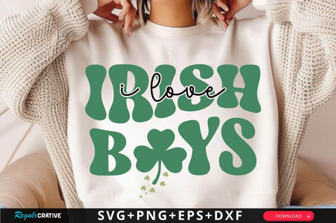 I Love Irish Boys SVG Design SVG Regulrcrative 