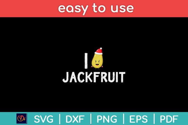 I Love Jackfruit Vegan Vegetarian Funny Christmas Diet Keto Svg Design SVG artprintfile 
