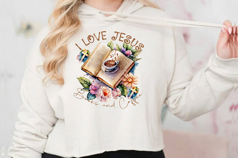 I Love Jesus Books and Coffee Sublimation Sublimation Jagonath Roy 