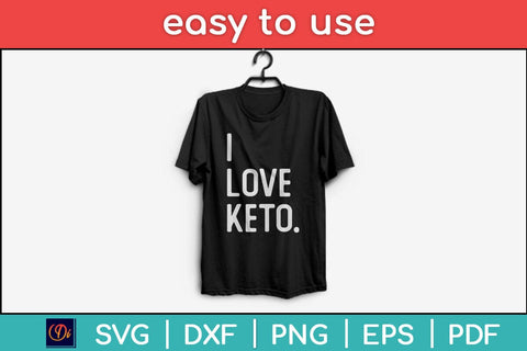 I Love Keto Vegan Diet Minimalist Svg Design SVG artprintfile 